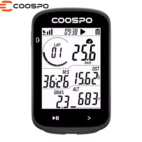 COOSPO CS300 Smart Bicycle Computer Wireless GPS Odometer with Cadence & Speed Function for Road Mou