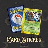 [Pokemon TCG Card Sticker - BUTTERFREE] TnG Sticker / Access Card Sticker / Card Sticker