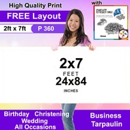 Tarpaulin Print FREE Layout  Personalized with eyelet High Quality Print