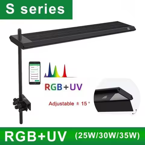 WEEK AQUA S300/400/450Pro Ver.3 RGB+UV Full Spectrum Aquascape Plant Light Bluetooth for Aquatic Fre