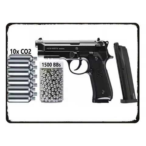 Vintage HD Pistol Metal Sign, Retro Wall Decor for Home Bar Club Man Cave