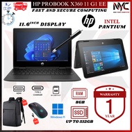 HP ProBook x360 11 G1 EE | Intel Pentium Silver N5000/4GB RAM/512GB SSD/11.6” HD Touchscreen | 360°