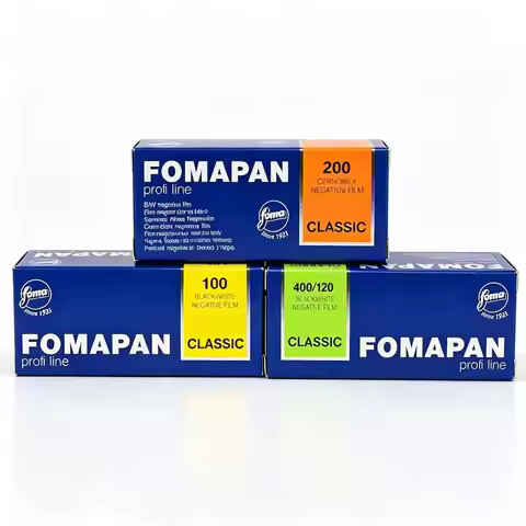 Original Black White Negative film (ISO 100 200 400 )FOMAPAN 100/200/400 120mm 1/3/5/10 Rolls For Ko