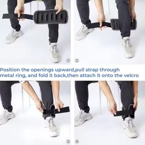 1Pair Adjustable Ankle & Wrist Weights - Neoprene Leg & Arm Weights for Women,Men,Kids - Strength Tr