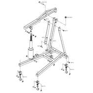 3C Electron <br>Metal Electric Crane Engine Maintenance Bracket Engine Stand Jack for 1/10 RC Crawle