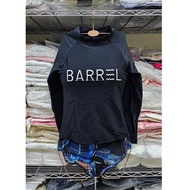 BARREL BLACK BLUE bikini set 2 pcs woman premium long sleeve top + short pants bikini set korean swi