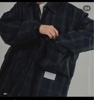 Sense store checker coach jacket coats long sleeve olive green Goopimade Goopi 格仔外套 孤僻 jumper coach 