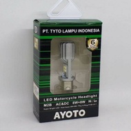 Lampu Led Depan Ayoto Warna Putih Motor Mio Vega Jupiter Revo Beat