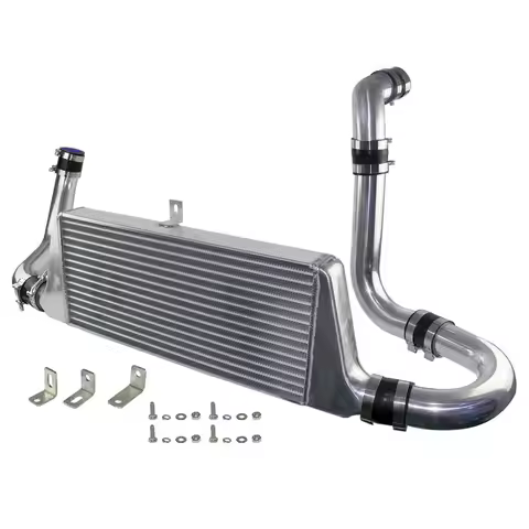 Tube & Fin Intercooler Hose Kit Front Mount For Toyota Chaser MARK II JZX110 1JZ-GTE 1JZGTE 2.5L Tor
