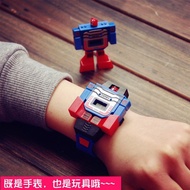 Creative Children's Toys Cartoon Transformers Robot LED Digital Display Unique Male Female Students 