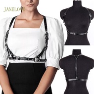 JLOVE Cool PU Body Harness Belt Cosplay Costume Adjustable Shoulder Strap Bondage Belt