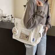 New Canvas Bag Simple Transparent Tote Bag