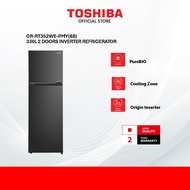 Toshiba GR-RT352WE-PMY(68) 330L 2 Doors Inverter Refrigerator / Freezer / Fridge / Peti Sejuk /冰箱