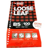 Loose Leaf Binder Note Paper BossBIG, B5 size, 100 sheets