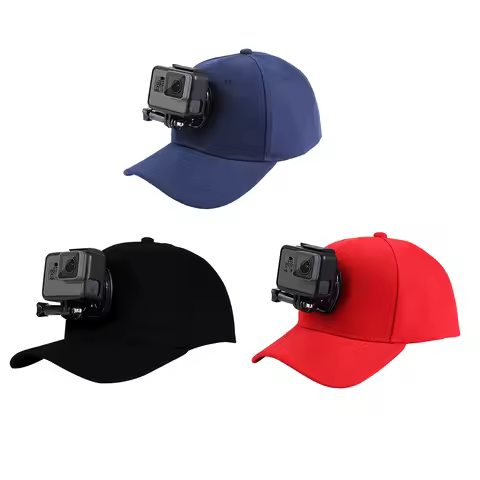 Adjustable Canvas Sun Hat Cap for Gopro Hero 13 12 11 10 9 8 SJCAM SJ7000 SJ6000 M20 Eken H9R Pro Yi