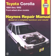TOYOTA COROLLA E80&E90 (1984-1992) SERVICE WORKSHOP MANUAL / 4A-C / 4A-GE /4A-FE (HAYNES)