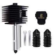 Upgrade Hotend Kit for Bambu Lab A1/A1 Mini, Hot End Assembly 0.2/0.4/0.6mm Hardened Steel Nozzle & 