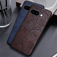 Case for Google pixel 9 pro XL 9A Business wind cortex pattern Leather cover