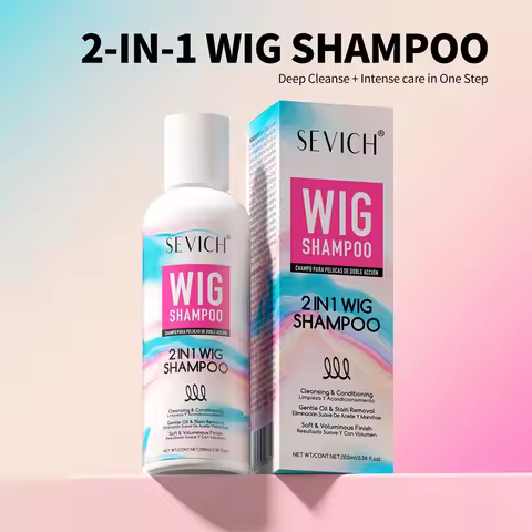 SEVICH 2-IN-1 Wig Shampoo 100ml Human and Synthetic Wig Deep Cleansing Moisturizing Shine 2 in 1 Sha