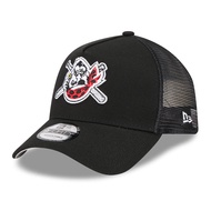 Pittsburgh Pirates Upside Down Black 9FORTY A-Frame Trucker Cap