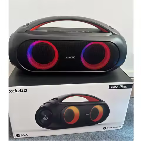 80W high-power XDobo Vibe Plus portable wireless Bluetooth speaker with subwoofer surround sound TWS