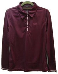 ATUNAS 歐都納  女 Polartec長袖polo衫 紫酒紅 A-P1302W 特價1664