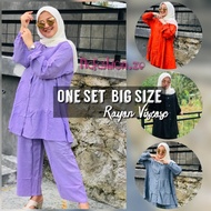 ONE SET POLOS RAYON VISCOSE JUMBO BIG SIZE - PAJAMAS POLOS - DAILY SET