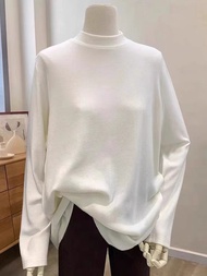 Thickened Half-high Collar Dr. alon Long Sleeve T-Shirt