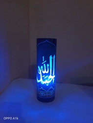 lampu hias kaligrafi lampu pipa paralon ukir