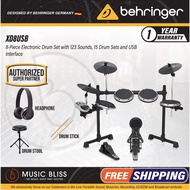 Behringer XD-8USB 5-piece Electronic Drum Set with Headphone, Drum Stool and Drumsticks (XD8USB)