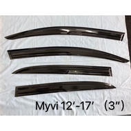 GOOD PERODUA MYVI LAGI BEST/ICON 2012 -2017 MUGEN DOOR VISOR  AIR PRESS SUN VISOR PROTECTION ACCESSO