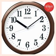 Seiko Clock BC416B Seiko Clock wall clock radio analog compact size tea metallic diameter 28.0x4.6cm