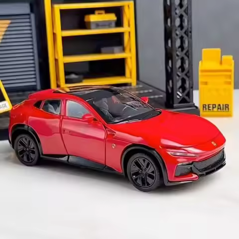 1:32 Purosangue FVU Sports Car Alloy Diecast Model Car Collection Ornaments Advanced Collection Orna