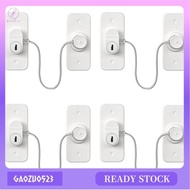 [Ready Stock] 4 Pack Mini Fridge Locks Cupboard Lock for Kids No Drill Cabinet Lock with Keys Refrigerator Lock