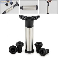 New Wine Saver Pump Set with Vacuum Bottle Stoppers Stainless Steel Construction#twi