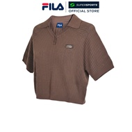 FILA Origin เสื้อโปโลผู้หญิง สีน้ำตาล