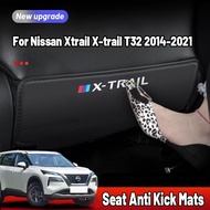 High quality 2pcs car seat back anti kick mat pad Leather car seat back protector cover car dedicated interior accessories For Nissan Xtrail X-trail T32 2014 2015 2016 2017 2018 2019 2020 2021