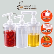 Jam Pump 1000ml - Pump Nozzle 10cc/20cc/30cc, Jam and Sauce Dispenser - Love Cakes and Tea