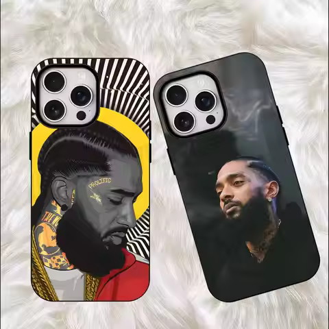 Singer N-Nipsey H-Hussle Magnetic For Case For Iphone 17,16,15,14,13,12,11 Pro Max Mini Plus Frosted