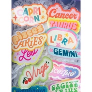 STARLY 058 ZODIAC STICKER STICKER /BINTANGLEO AQUARIUS/ ARIES/SAGIARIUS MINI/PISCES/VIRGO/CANCER/LIB