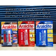 Araldite 4min Rapid Steel Epoxy Glue-15ml / Araldite 5min Rapid Glue-15ml / Araldite 90min Rapid Standard Glue