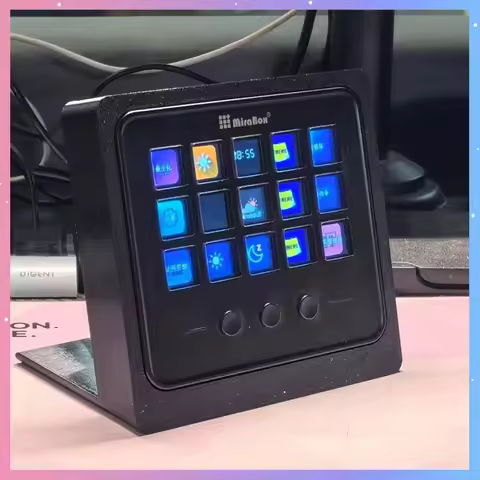 Stream Deck Mirabox M18 Keypad Visualize Customize Mini Keyboard Visual Desktop Smart Console For PC