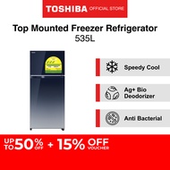 [Bulky] Toshiba GR-AG58SA(GG) / GR-AG58SA(XK) Top Mount Freezer Fridge, 535L, Energy Rating 3 Ticks