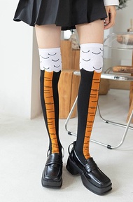 3D Chicken Leg Socks - Hilarious Gym Prank Stockings (One Size)