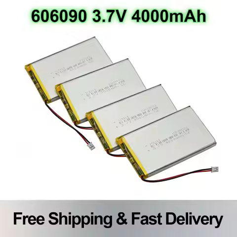 Rechargeable 606090 Li Polymer Battery 3.7V 4000mAh 14.8Wh Replacement for Keychon K2 Keyboard GPS C
