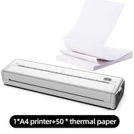 A4 Thermal Printer Wireless BT portable Printer Rechargeable Inkless Document Printer Thermal Label 