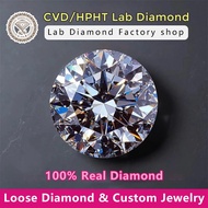 Lab Grown Diamond Round D E F VVS Loose Diamond with IGI GIA certificate Jewelry customization 1ct 3