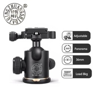 QZSD Q02 Camera Tripod Ball Head Ballhead with Quick Release Plate 1/4" Screw Max Load 8kg for Q999 