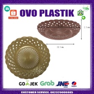 Piring Plastik Rotan Anyaman (HARGA per 1 LUSIN/12PCS)