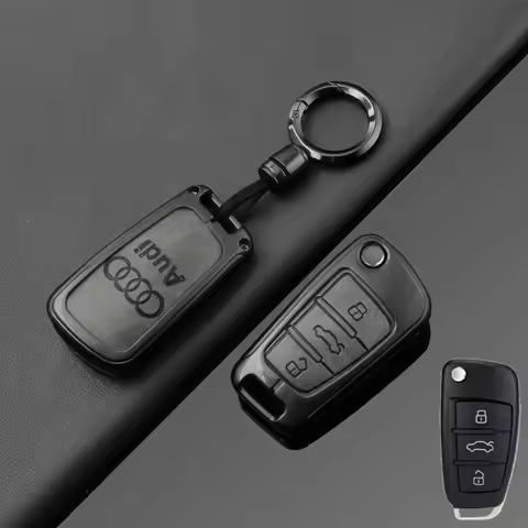 Car Remote Key Case Fob Cover Shell For Audi A1 A2 A3 A6 A6L Q2 Q3 Q7 TTS R8 S6 RS3 A4 8P 8L 8V A5 B